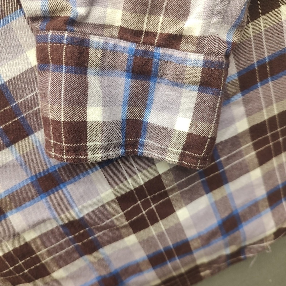 Johnny O Mens Multi-colored Plaid‎ Button Up shirt Long Sleeve Extra Large - Picture 14 of 14